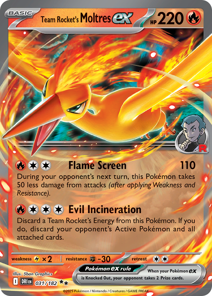 Team Rocket's Moltres EX - Destined Rivals SET-31