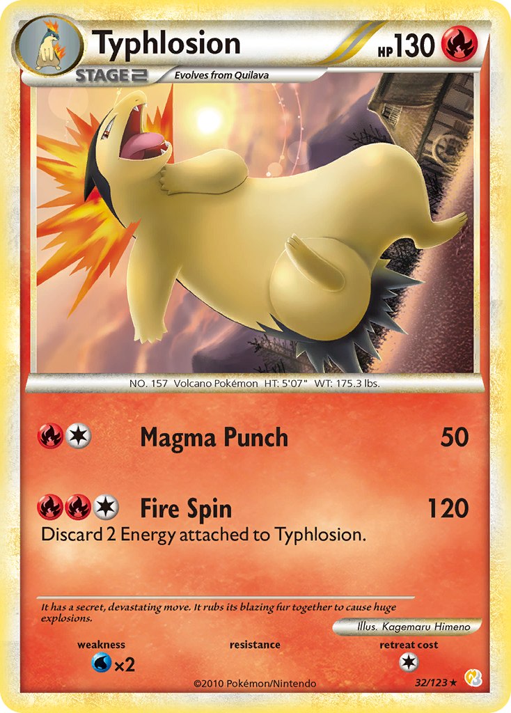 Typhlosion - HeartGold & SoulSilver SET-32