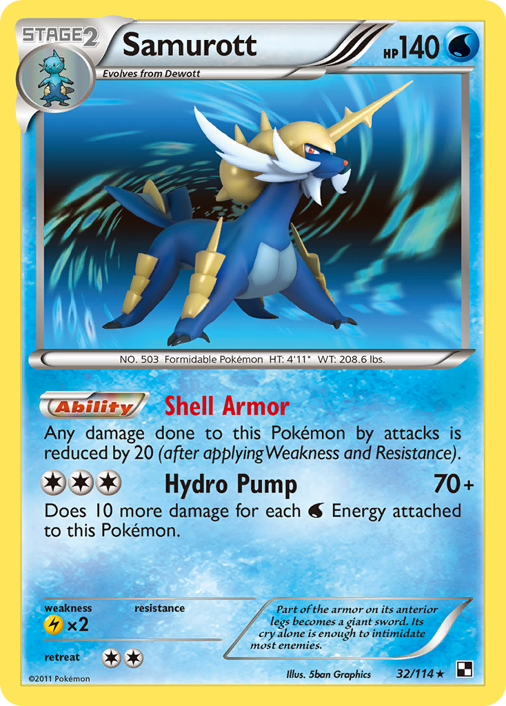 Samurott - Black & White SET-32