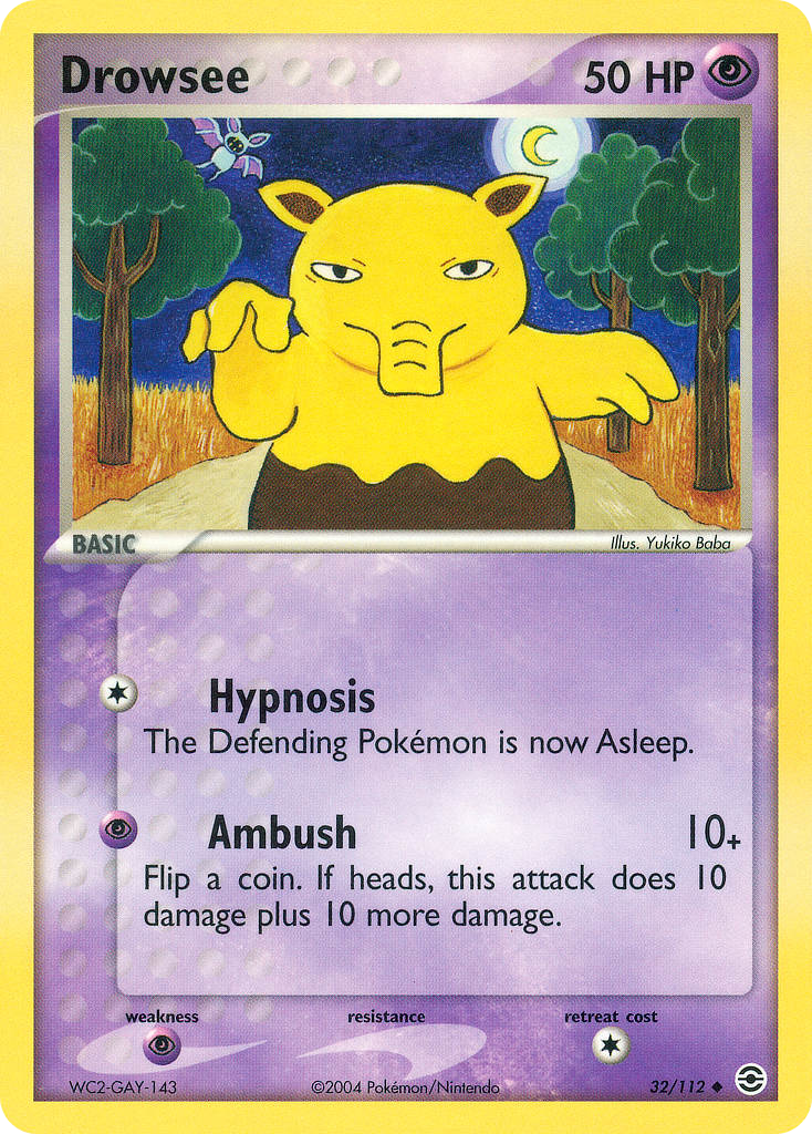 Drowzee - FireRed & LeafGreen SET-32