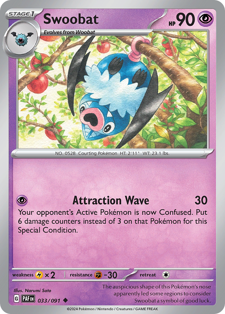 Swoobat - Paldean Fates SET-33