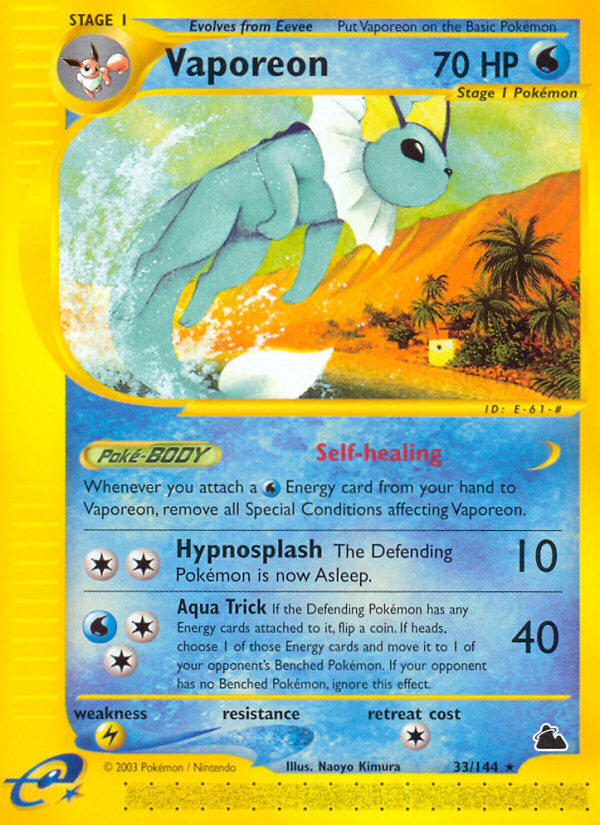 Vaporeon - Skyridge SET-33