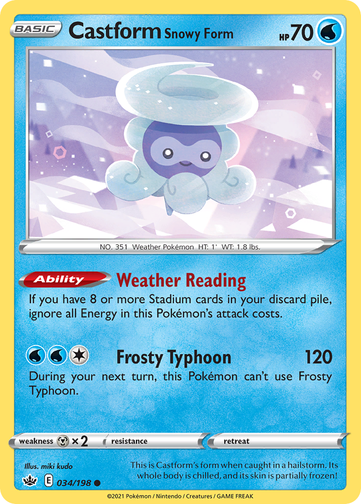 Castform Snowy Form - Chilling Reign SET-34