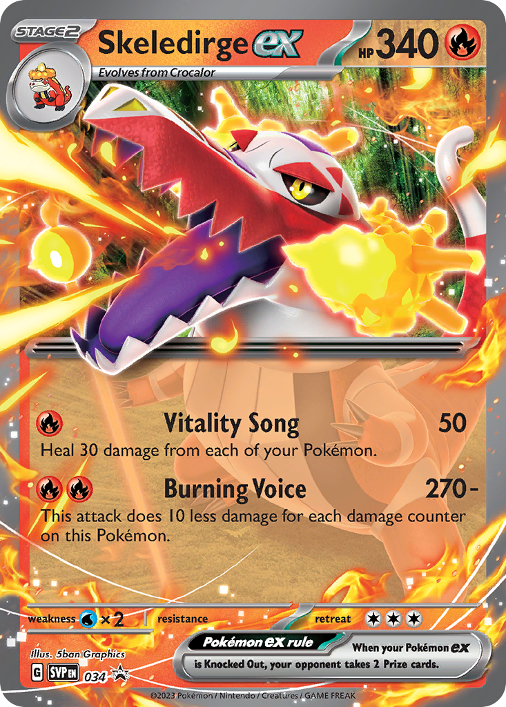 Skeledirge EX - Scarlet & Violet Black Star Promos SET-34