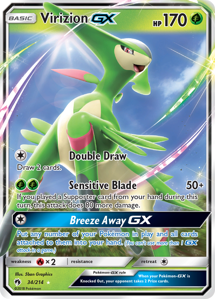 Virizion-GX - Lost Thunder SET-34