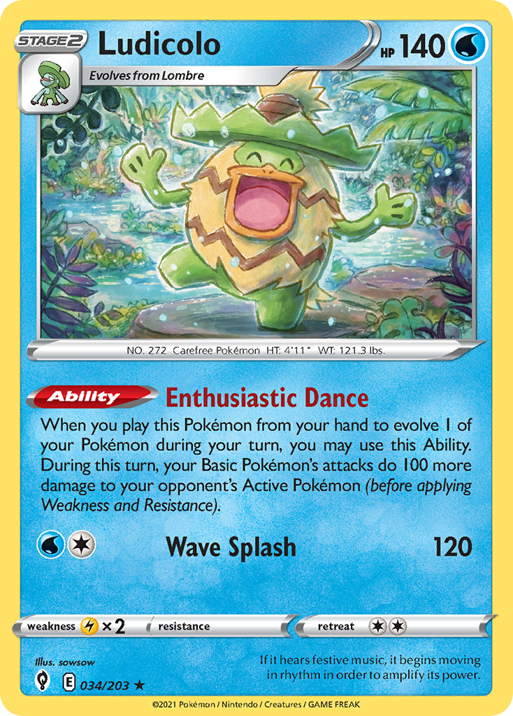 Ludicolo - Evolving Skies SET-34