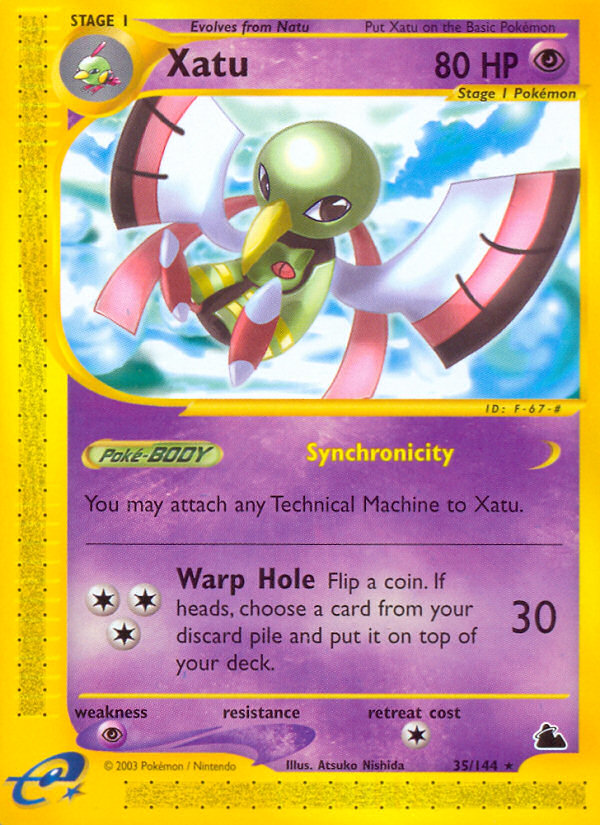 Xatu (Skyridge SET) (Pokémon) (Stage 1) (Psychic) (HP: 80) (Rare) (PKM Skyridge SET-80)