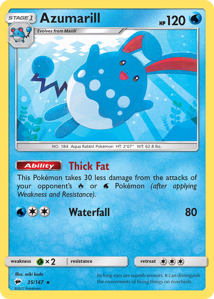 Azumarill - Burning Shadows SET-35