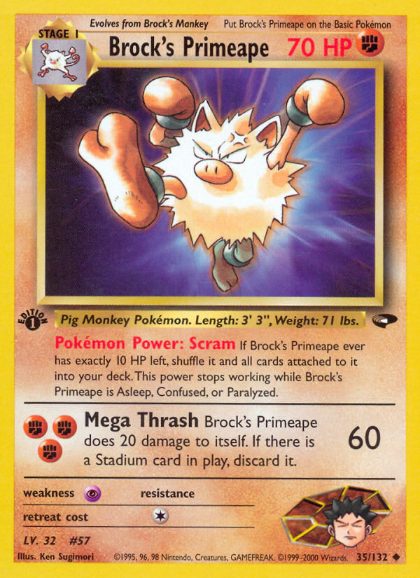 Brock's Primeape - Gym Challenge SET-35