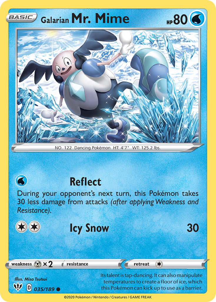 Galarian Mr. Mime - Darkness Ablaze SET-35