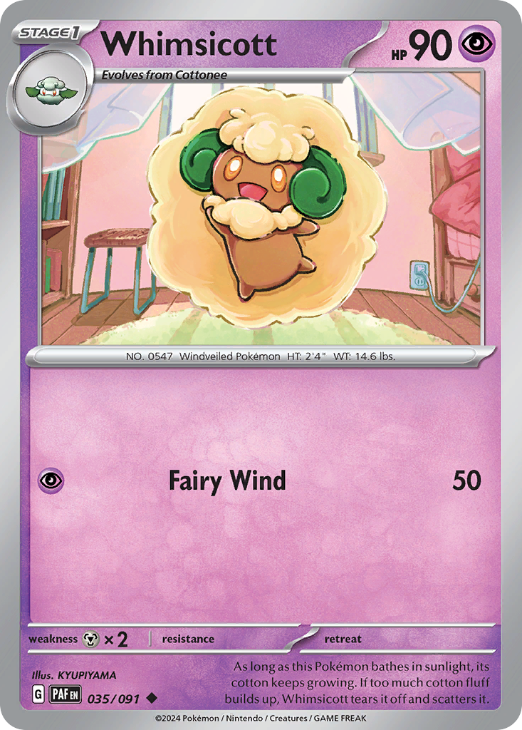 Whimsicott - Paldean Fates SET-35