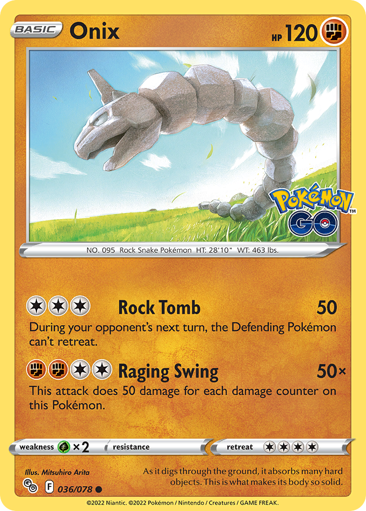 Onix - Pokemon GO SET-36