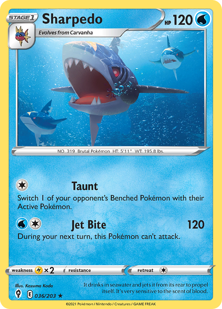 Sharpedo - Evolving Skies SET-36