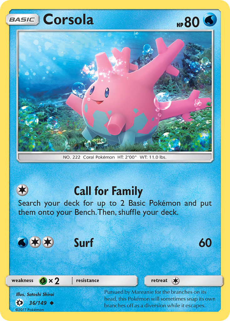 Corsola - Sun & Moon SET-36