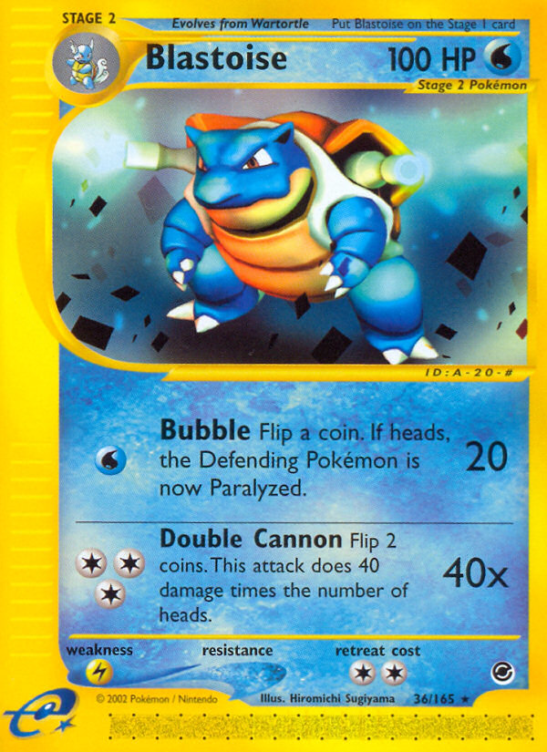 Blastoise - Expedition Base Set SET-36