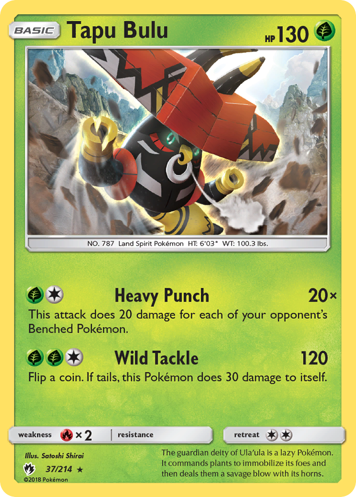 Tapu Bulu - Lost Thunder SET-37