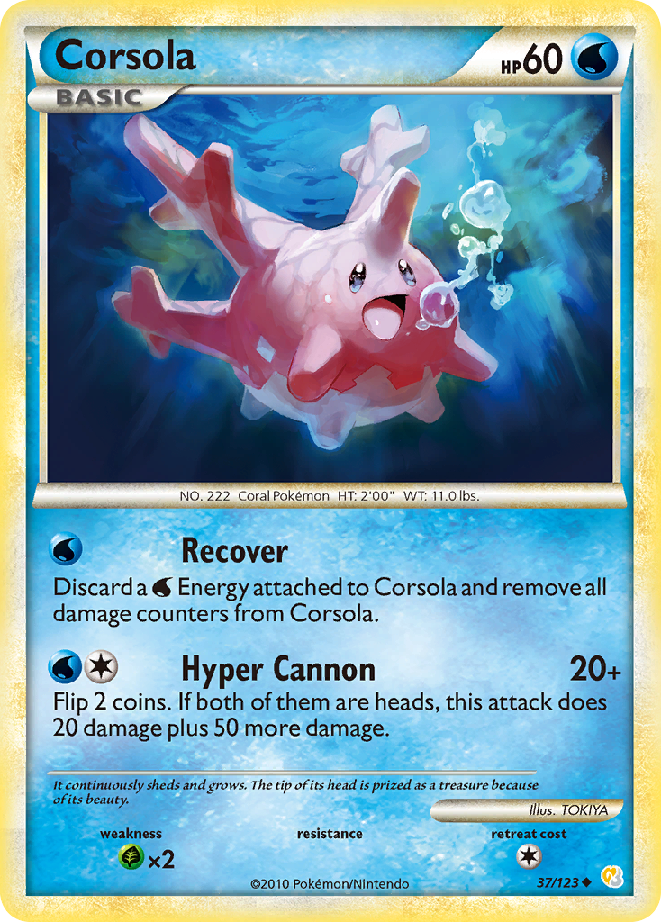 Corsola - HeartGold & SoulSilver SET-37