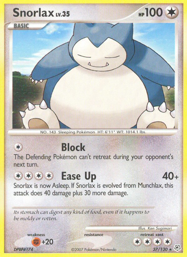 Snorlax - Diamond & Pearl SET-37