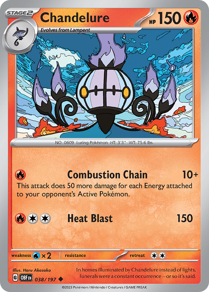 Chandelure - Obsidian Flames SET-38