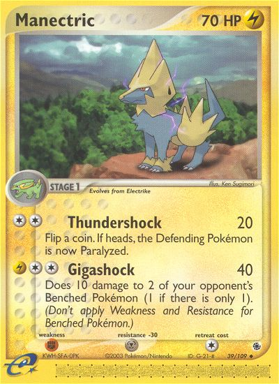 Manectric - Ruby & Sapphire SET-39