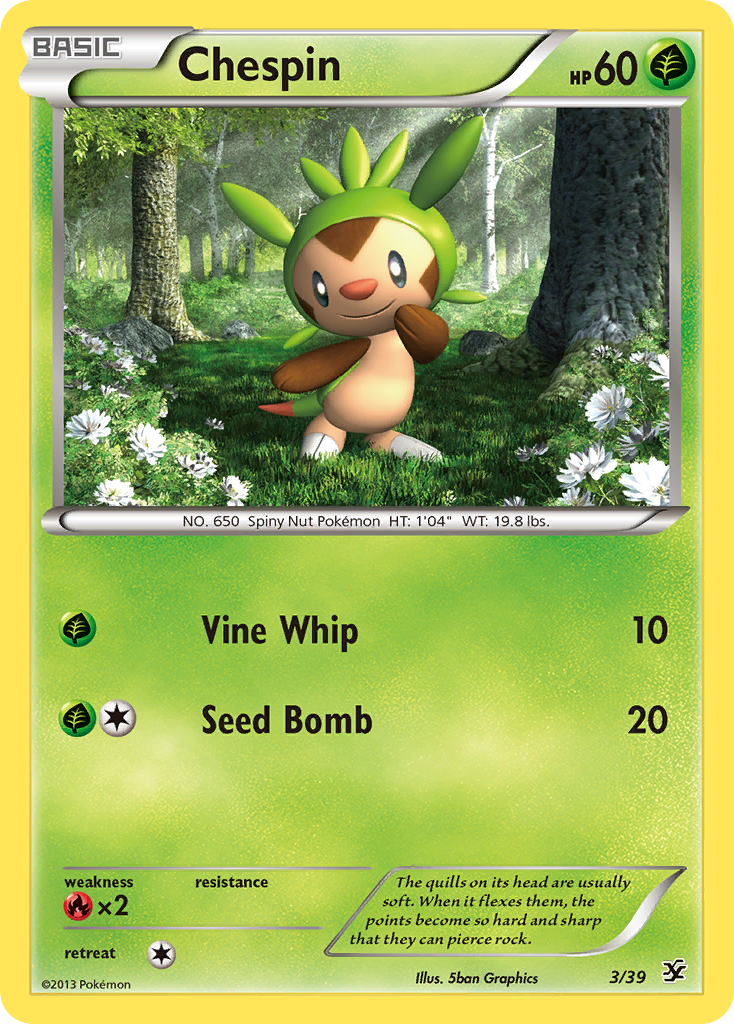 Chespin - Kalos Starter Set SET-3