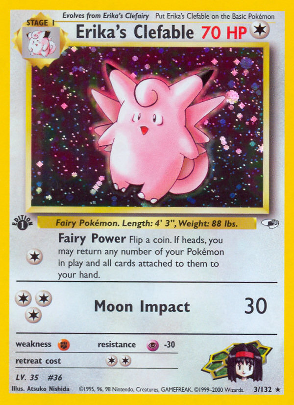 Erika's Clefable - Gym Heroes SET-3