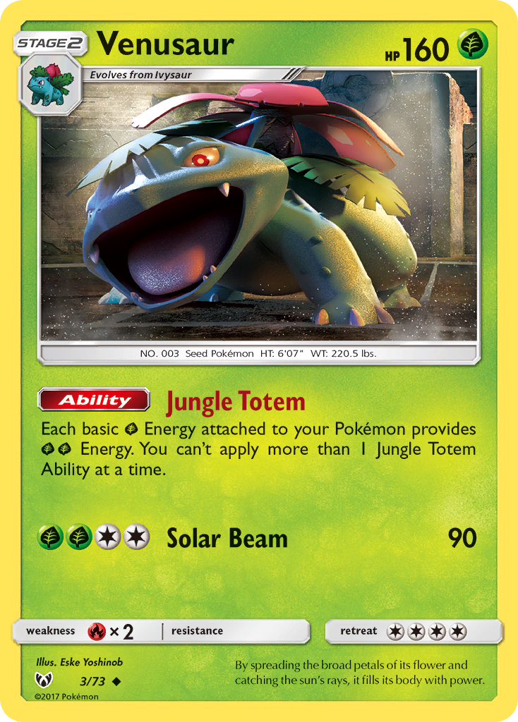 Venusaur - Shining Legends SET-3