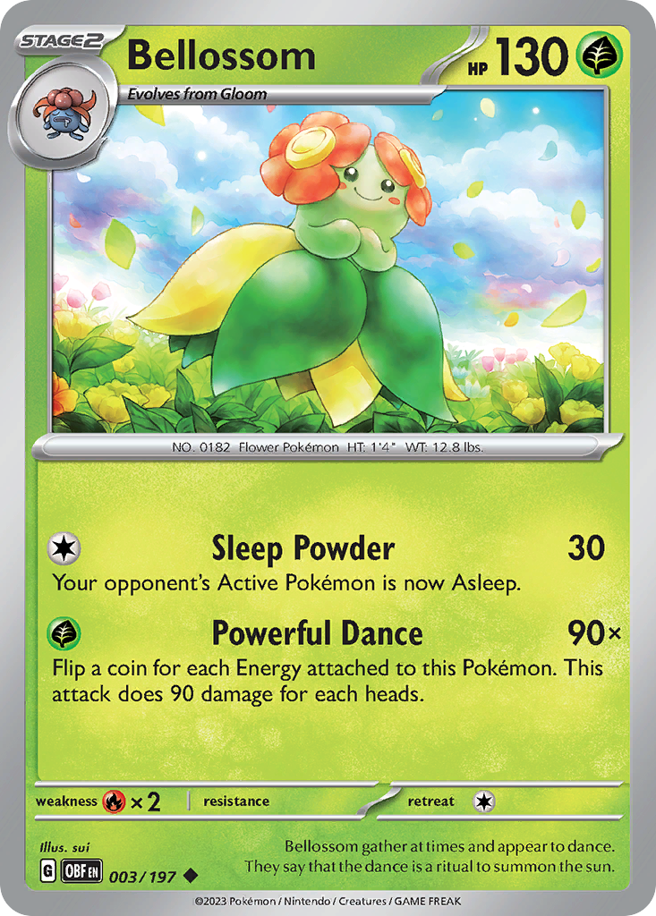 Bellossom - Obsidian Flames SET-3