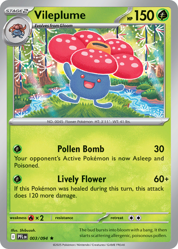 Vileplume - Phantasmal Flames SET-3