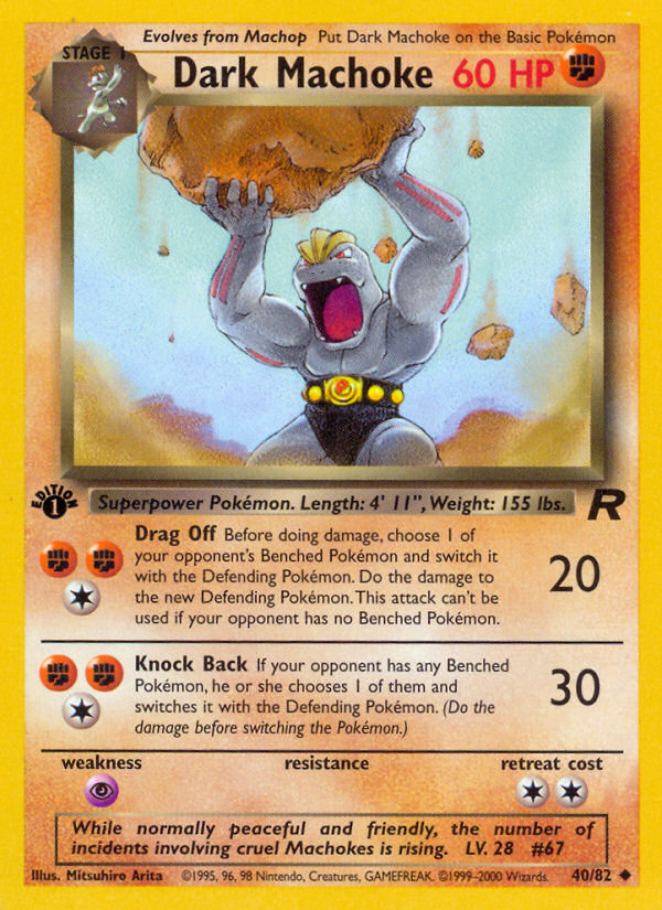 Dark Machoke - Team Rocket SET-40