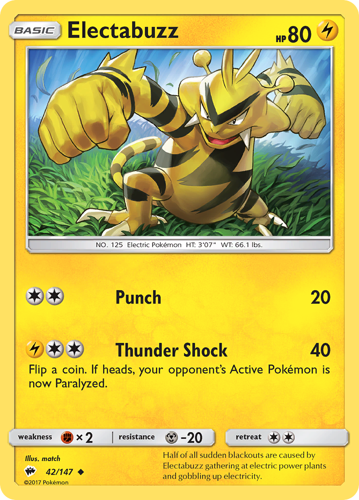 Electabuzz - Burning Shadows SET-42