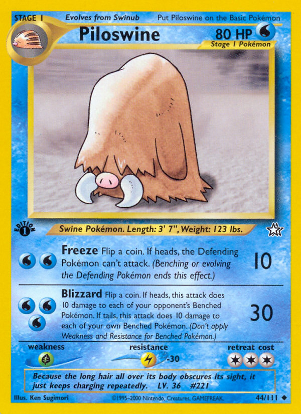 Piloswine - Neo Genesis SET-44