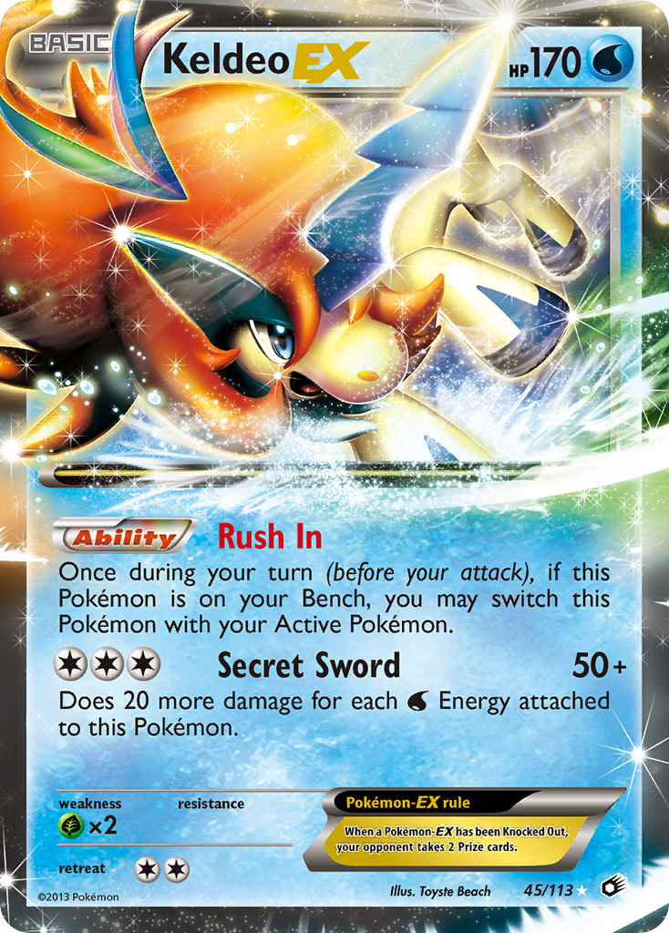 Keldeo-EX - Legendary Treasures SET-45
