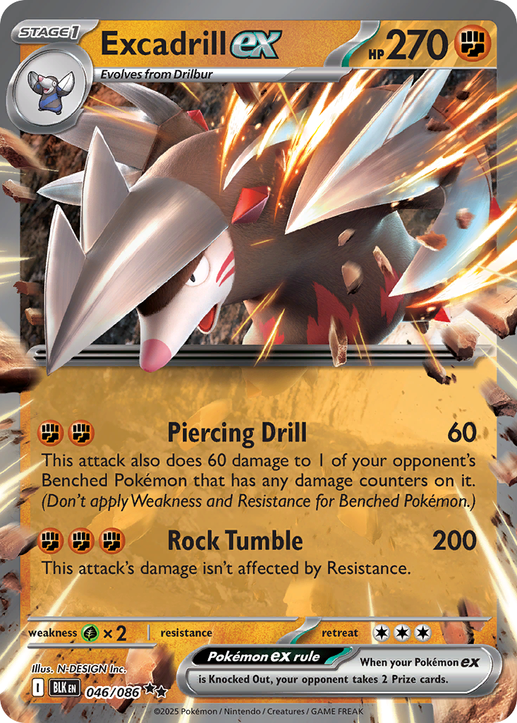 Excadrill EX - Black Bolt SET-46
