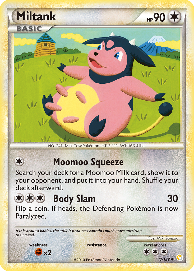 Miltank - HeartGold & SoulSilver SET-47