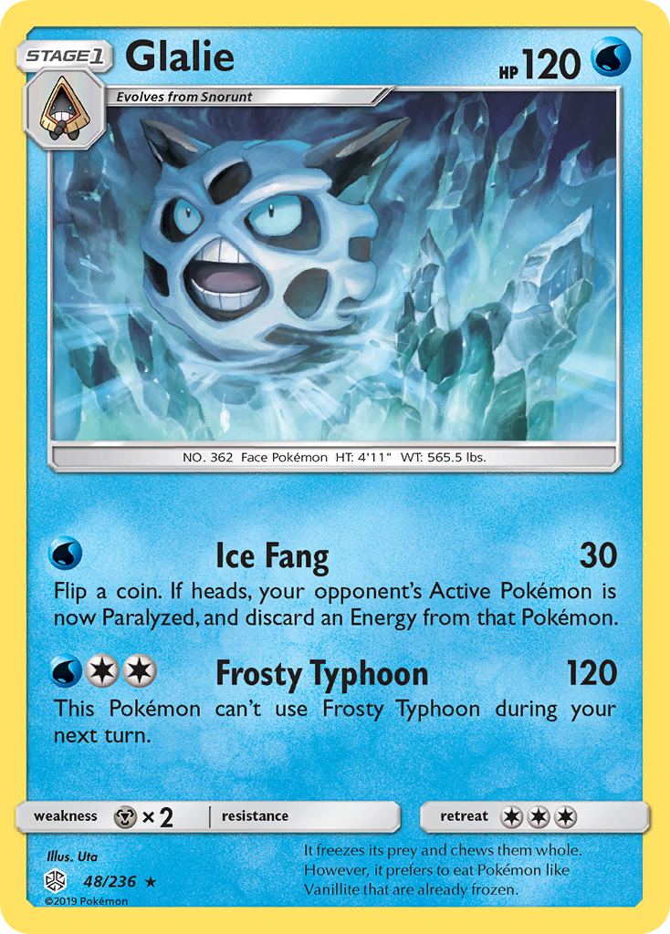 Glalie - Cosmic Eclipse SET-48