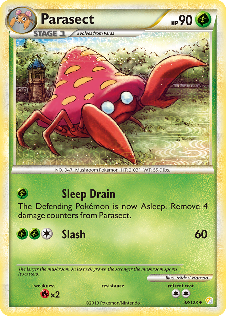 Parasect - HeartGold & SoulSilver SET-48