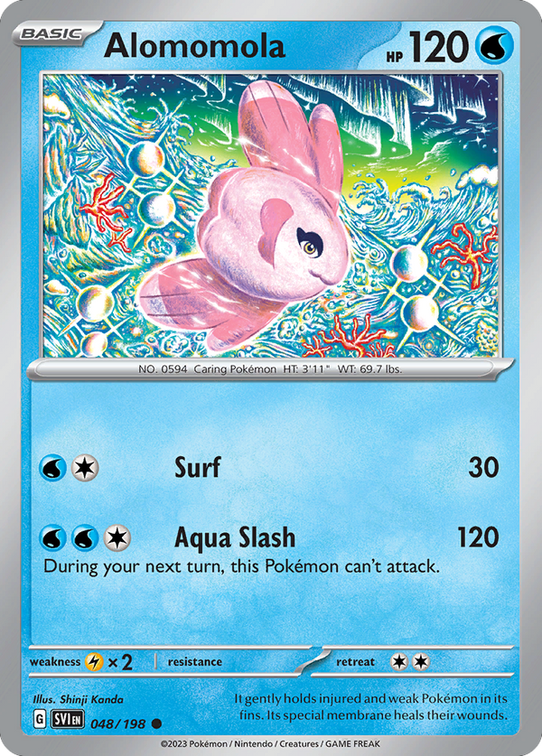 Alomomola (Scarlet & Violet SET) (Pokémon) (Basic) (Water) (HP: 120) (Common) (PKM Scarlet & Violet SET-202)