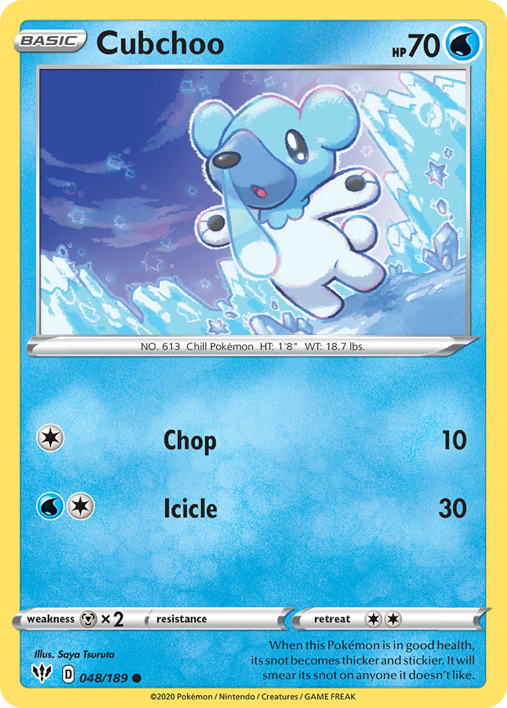 Cubchoo - Darkness Ablaze SET-48