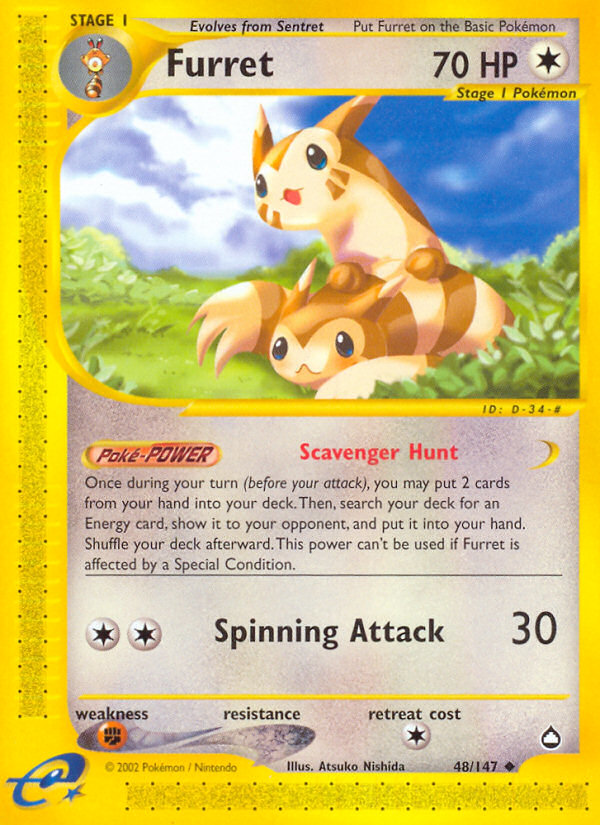 Furret - Aquapolis SET-48