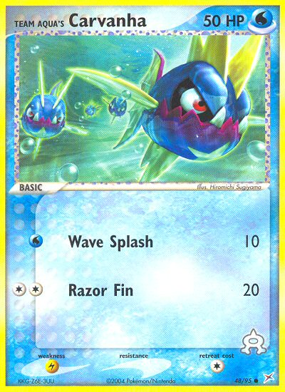 Team Aqua's Carvanha - Team Magma vs Team Aqua SET-48