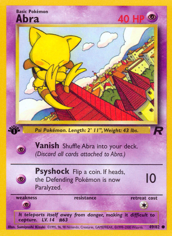 Abra (Team Rocket SET) (Pokémon) (Basic) (Psychic) (HP: 40) (Common) (PKM Team Rocket SET-44)