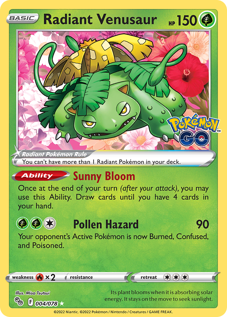 Radiant Venusaur - Pokemon GO SET-4