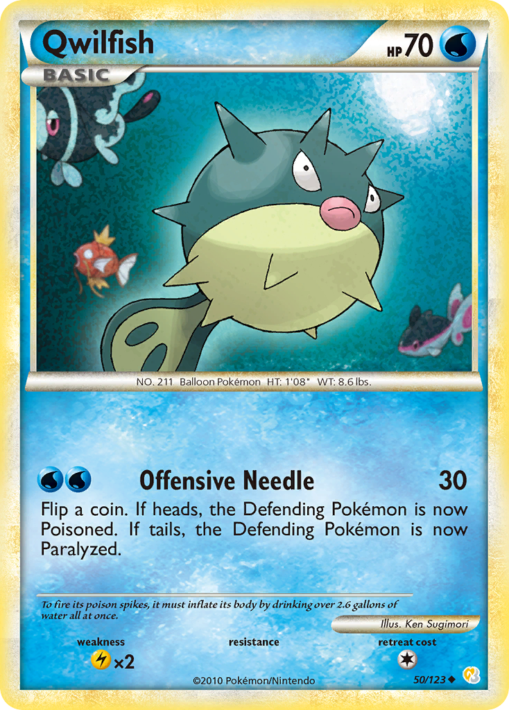 Qwilfish - HeartGold & SoulSilver SET-50