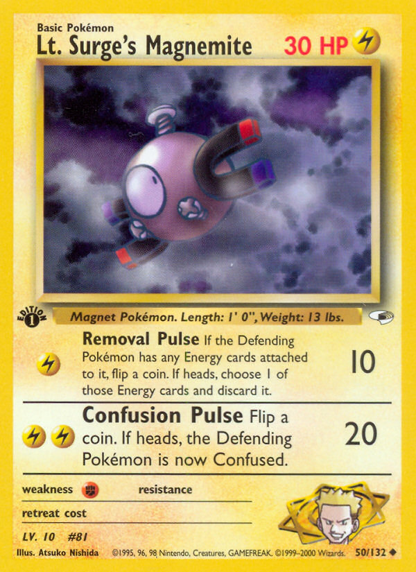 Lt. Surge's Magnemite - Gym Heroes SET-50