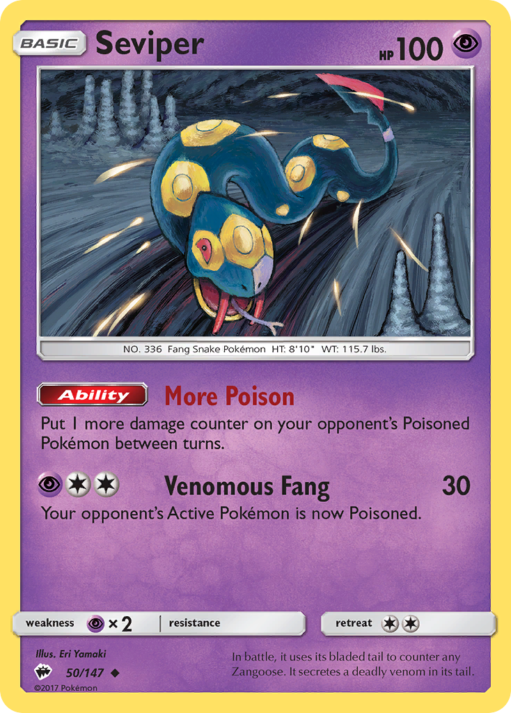 Seviper - Burning Shadows SET-50
