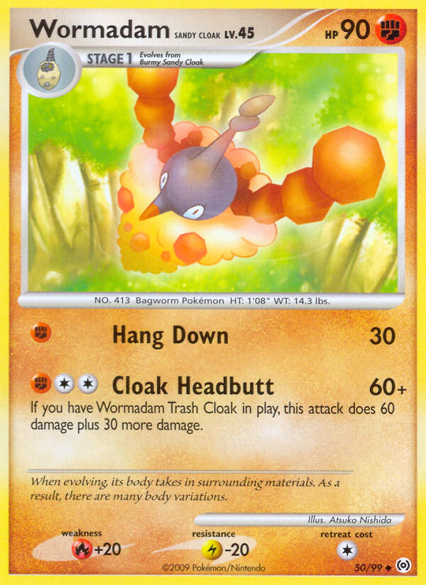 Wormadam Sandy Cloak (Arceus SET) (Pokémon) (Stage 1) (Fighting) (HP: 90) (Uncommon) (PKM Arceus SET-46)
