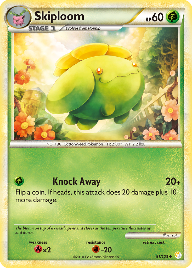 Skiploom - HeartGold & SoulSilver SET-51