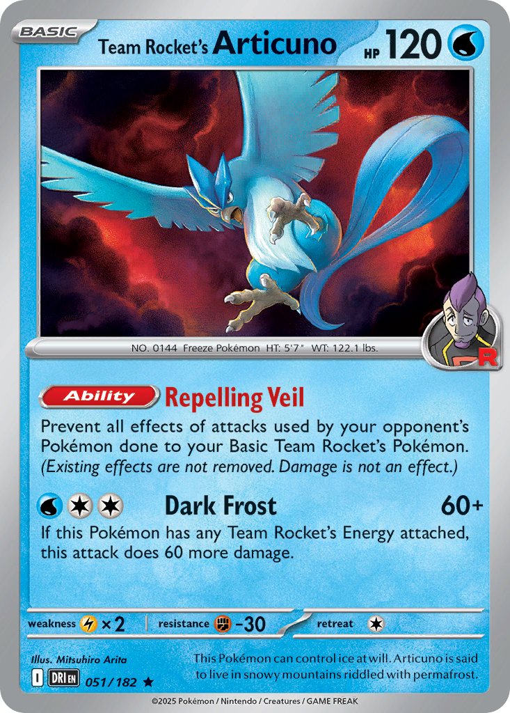 Team Rocket's Articuno - Destined Rivals SET-51