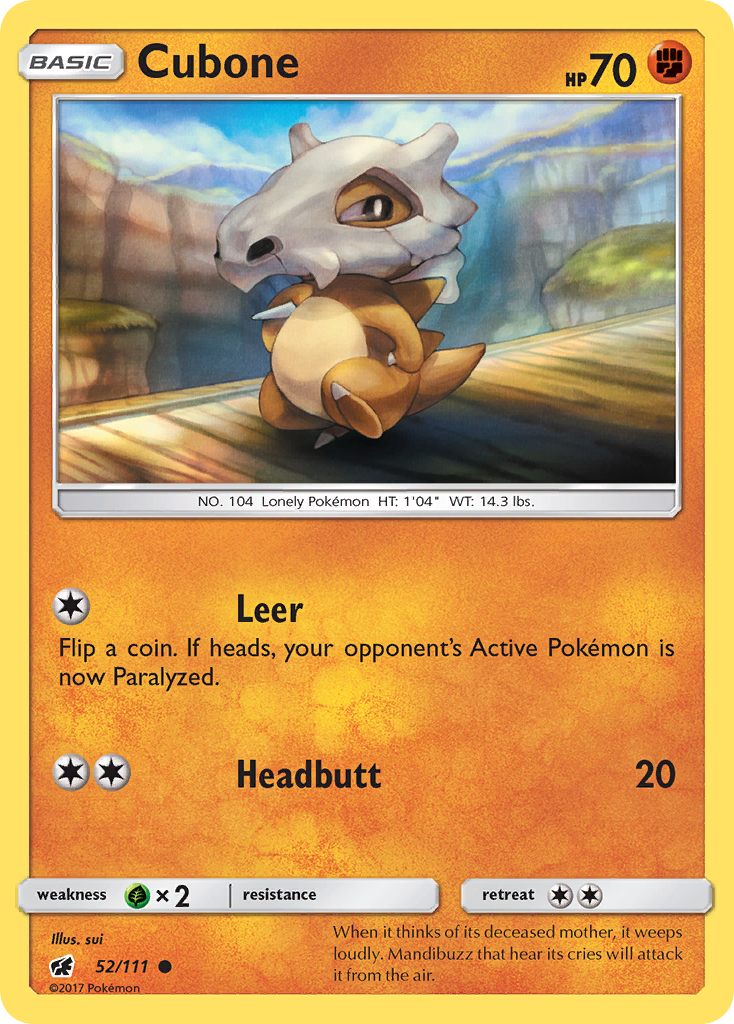 Cubone - Crimson Invasion SET-52